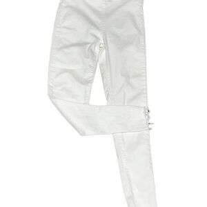 Free People White Cropped High Rise Skinny Raw Hem Ankle Pants Size 26